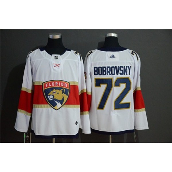 Florida Panthers #72 Sergei Bobrovsky White Stitched Jersey