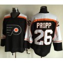 Flyers #26 Brian Propp Black CCM Throwback Stitched Jersey