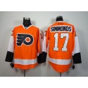 Flyers #17 Wayne Simmonds Orange Stitched Jersey
