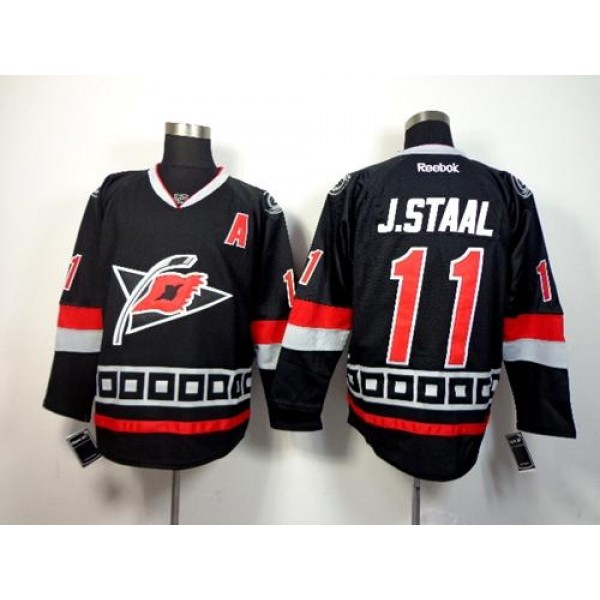 Hurricanes #11 Jordan Staal Black Third Stitched Jersey