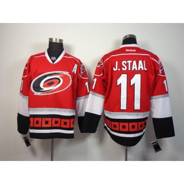 Hurricanes #11 Jordan Staal Red Home Stitched Jersey