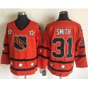 Islanders #31 Billy Smith Orange All Star CCM Throwback Stitched Jersey