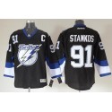 Lightning #91 Steven Stamkos Black Stitched Jersey