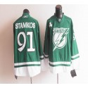 Lightning St Patty's Day #91 Steven Stamkos Green Stitched Jersey