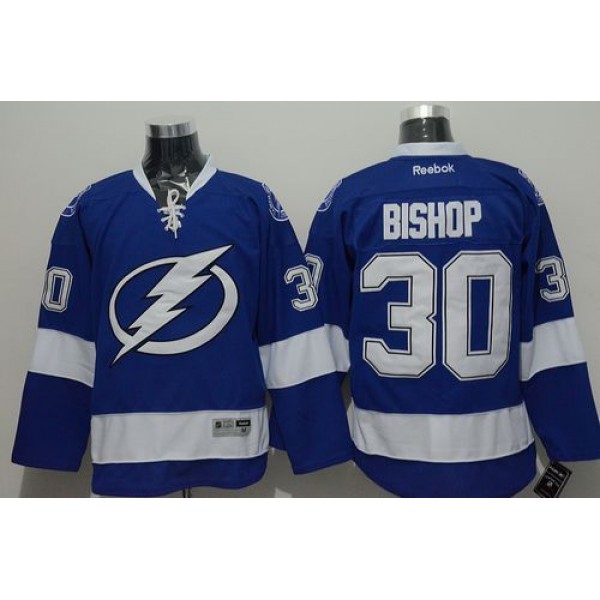 Lightning #30 Ben Bishop Blue Stitched Jersey