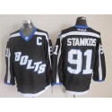 Lightning #91 Steven Stamkos Black Third Stitched Jersey