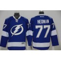 Lightning #77 Victor Hedman Blue Stitched Jersey
