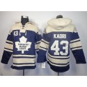 Maple Leafs #43 Nazem Kadri Blue Sawyer Hooded Sweatshirt Stitched Jersey