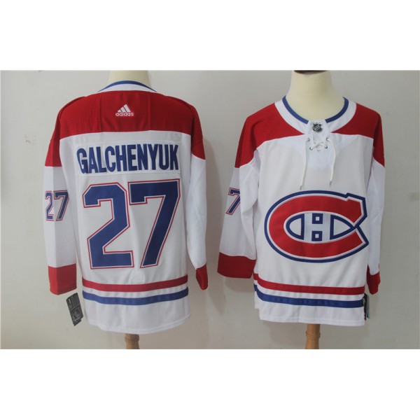 Montreal Canadiens #27 Alex Galchenyuk White Stitched Adidas Jersey