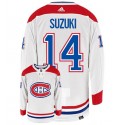 Montreal Canadiens #14 Nick Suzuki White Stitched Jersey
