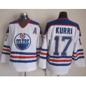Oilers #17 Jari Kurri White CCM Throwback Stitched Jersey