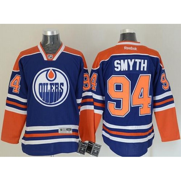 Oilers #94 Ryan Smyth Ligtht Blue Stitched Jersey