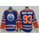 Oilers #93 Nugent-Hopkins Ligtht Blue Stitched Jersey