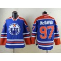 Oilers #97 Connor McDavid Light Blue Stitched Jersey