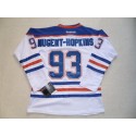 Oilers #93 Nugent-Hopkins White Stitched Jersey