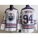 Oilers #94 Ryan Smyth White Stitched Jersey