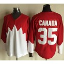 Olympic CA. #35 Canada Red White 1972 Commemorative CCM Stitched Jersey