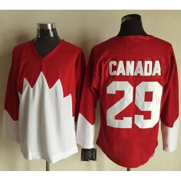 Olympic CA. #29 Canada Red White 1972 Commemorative CCM Stitched Jersey