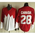 Olympic CA. #28 Canada Red White 1972 Commemorative CCM Stitched Jersey