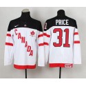 Olympic CA. #31 Carey Price White 100th Anniversary Stitched Jersey