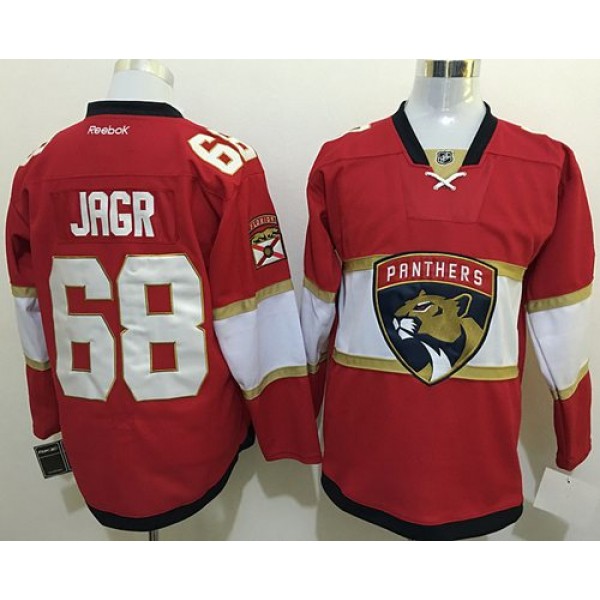 Panthers #68 Jaromir Jagr Red New Stitched Jersey