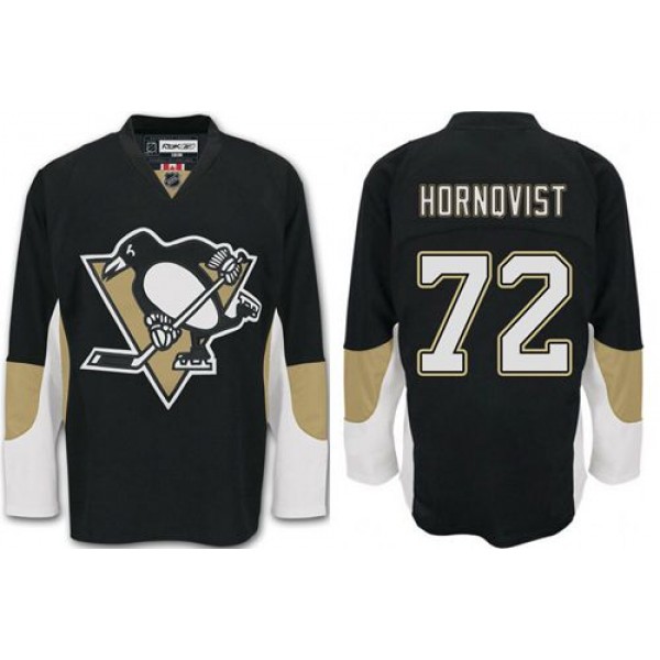 Penguins #72 Patric Hornqvist Black Home Stitched Jersey