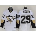 Penguins #29 Andre Fleury White Stitched Jersey
