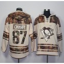 Penguins #87 Sidney Crosby Cream Camo Stitched Jersey