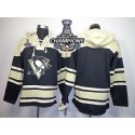 Penguins Blank Black Sawyer Hooded Sweatshirt 2016 Stanley Cup Champions Stitched Jersey