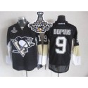 Penguins #9 Pascal Dupuis Black 2016 Stanley Cup Champions Stitched Jersey