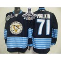 Penguins #71 Evgeni Malkin Dark BLue 2011 Winter Classic Vintage 2016 Stanley Cup Champions Stitched Jersey