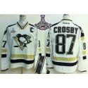 Penguins #87 Sidney Crosby White 2014 Stadium Series Autographed 2016 Stanley Cup Champions Stitched Jersey