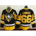 Penguins #66 Mario Lemieux Black Alternate Stitched Jersey
