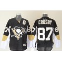 Penguins #87 Sidney Crosby Black Stitched Jersey