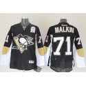 Penguins #71 Evgeni Malkin Black Stitched Jersey