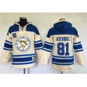 Penguins #81 Phil Kessel Cream Sawyer Hooded Sweatshirt Stitched Jersey