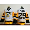 Penguins #29 Andre Fleury White New Away Stitched Jersey