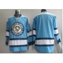 Penguins Blank Blue Stitched Jersey