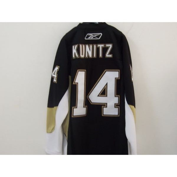 Penguins #14 Chris Kunitz Stitched Black Jersey