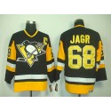 Penguins #68 Jaromir Jagr Black CCM Throwback Stitched Jersey