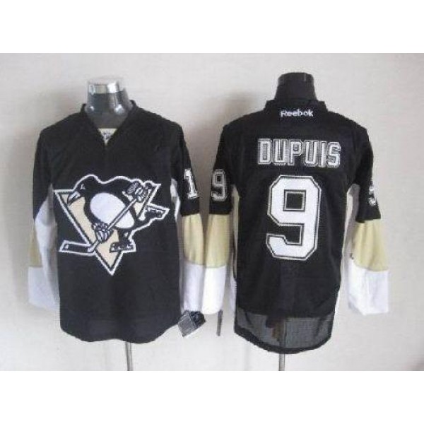 Penguins #9 Pascal Dupuis Black Stitched Jersey