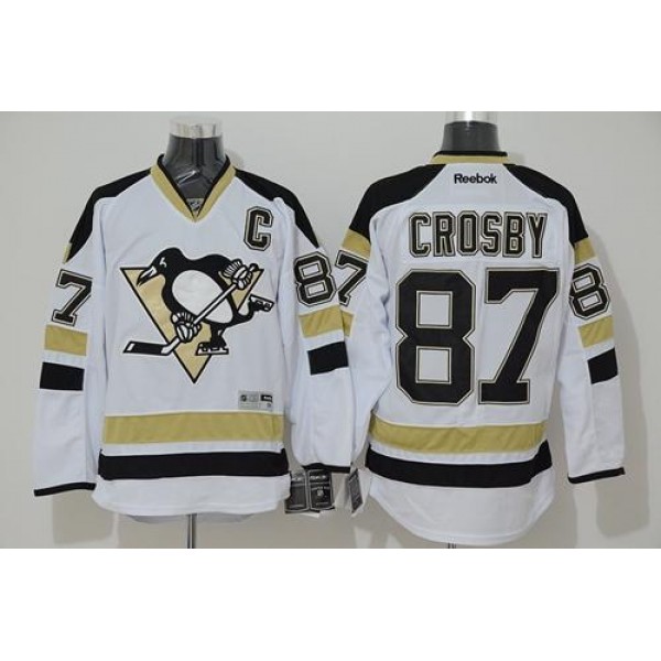 Penguins #87 Sidney Crosby White 2014 Stadium Series Stitched Jersey