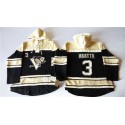 Penguins #3 Olli Maatta Black Sawyer Hooded Sweatshirt Stitched Jersey