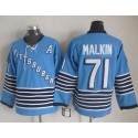 Penguins #71 Evgeni Malkin Light Blue CCM Throwback Stitched Jersey