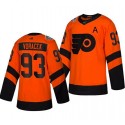 Philadelphia Flyers # 93 Jakub Voracek With A Patch Orange 2019 Stadium Series Stitched Jersey