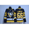Pittsburgh Penguins #66 Mario Lemieux Adidas Black Road Authentic Stitched Jersey