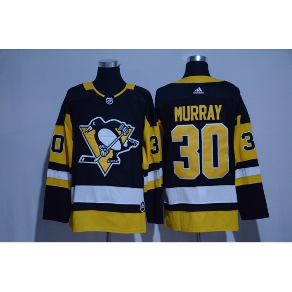 Pittsburgh Penguins #30 Matt Murray Black Adidas Stitched Jersey