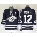 Predators #12 Mike Fisher Blue Third Stitched Jersey