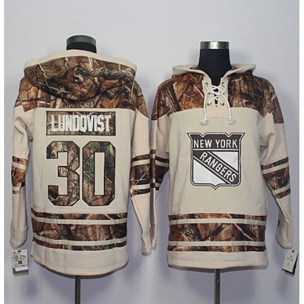 Rangers #30 Henrik Lundqvist Cream Camo Stitched Jersey