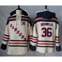 Rangers #36 Mats Zuccarello Cream Sawyer Hooded Sweatshirt Stitched Jersey